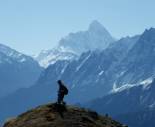 Mt.Nandadevi seen from Auli,nandadevi auli trek,nandadevi view from auli,auli nandadevi treks,uttaranchal nandadevi tours,india nandadevi tours,nandadevi trekking