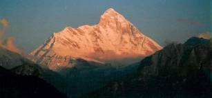 evening view of Mt.Nandadevi,Nandadevi national park tours,tours to nandadevi national park